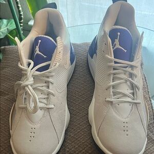 Jordan White and purple Sneakers